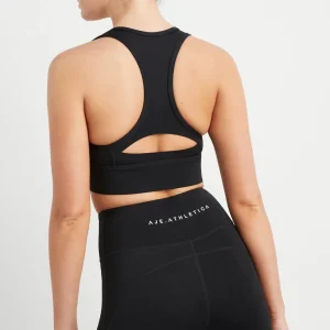 Store Aje ATHLETICA Quilted Zip Front Bra 329 Black/White