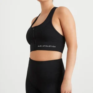 Store Aje ATHLETICA Quilted Zip Front Bra 329 Black/White