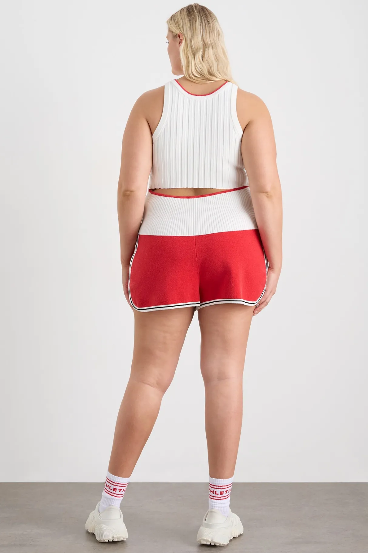 racer_split_knit_top__13-1.webp New Aje ATHLETICA Racer Split Knit Top 107 White / Passionate Red