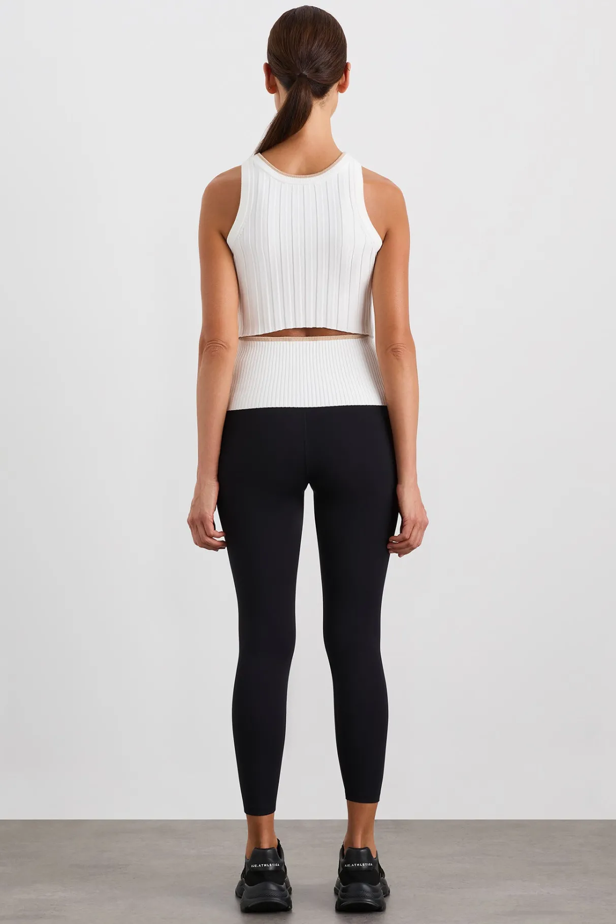 racer_split_knit_top__4.webp Discount Aje ATHLETICA Racer Split Knit Top 107 White/Natural Tan