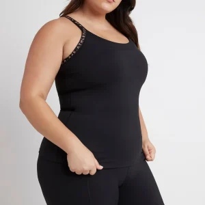 Best Aje ATHLETICA Racerback Singlet 113 Black/Tangerine Orange