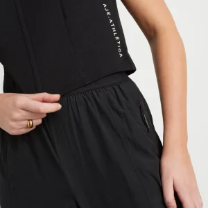 Clearance Aje ATHLETICA Raw Edge Seams Tank 138 Black/White