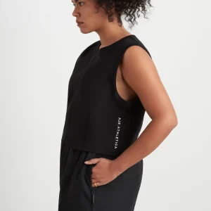 Clearance Aje ATHLETICA Raw Edge Seams Tank 138 Black/White