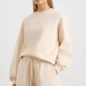 Fashion Aje ATHLETICA Relaxed Logo Crew Jumper 417 Rice White