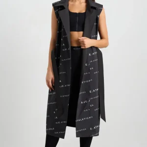 Hot Aje ATHLETICA Reversible Sleeveless Trench 703 Black