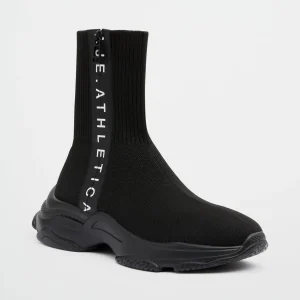 Cheap Aje ATHLETICA Rib Knit Sock Sneaker 914 Black/White