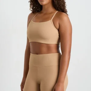 Best Sale Aje ATHLETICA Ribbed Active Sports Bra 149 Natural Tan