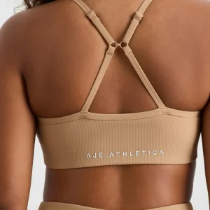 Best Sale Aje ATHLETICA Ribbed Active Sports Bra 149 Natural Tan