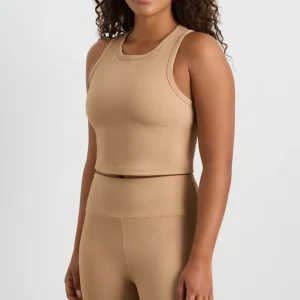 Hot Aje ATHLETICA Ribbed Active Tank 135 Natural Tan