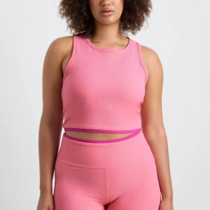 Hot Aje ATHLETICA Ribbed Active Tank 135 Deep Blush