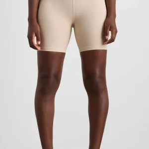 Flash Sale Aje ATHLETICA Ribbed Bike Short 601 Latte Beige