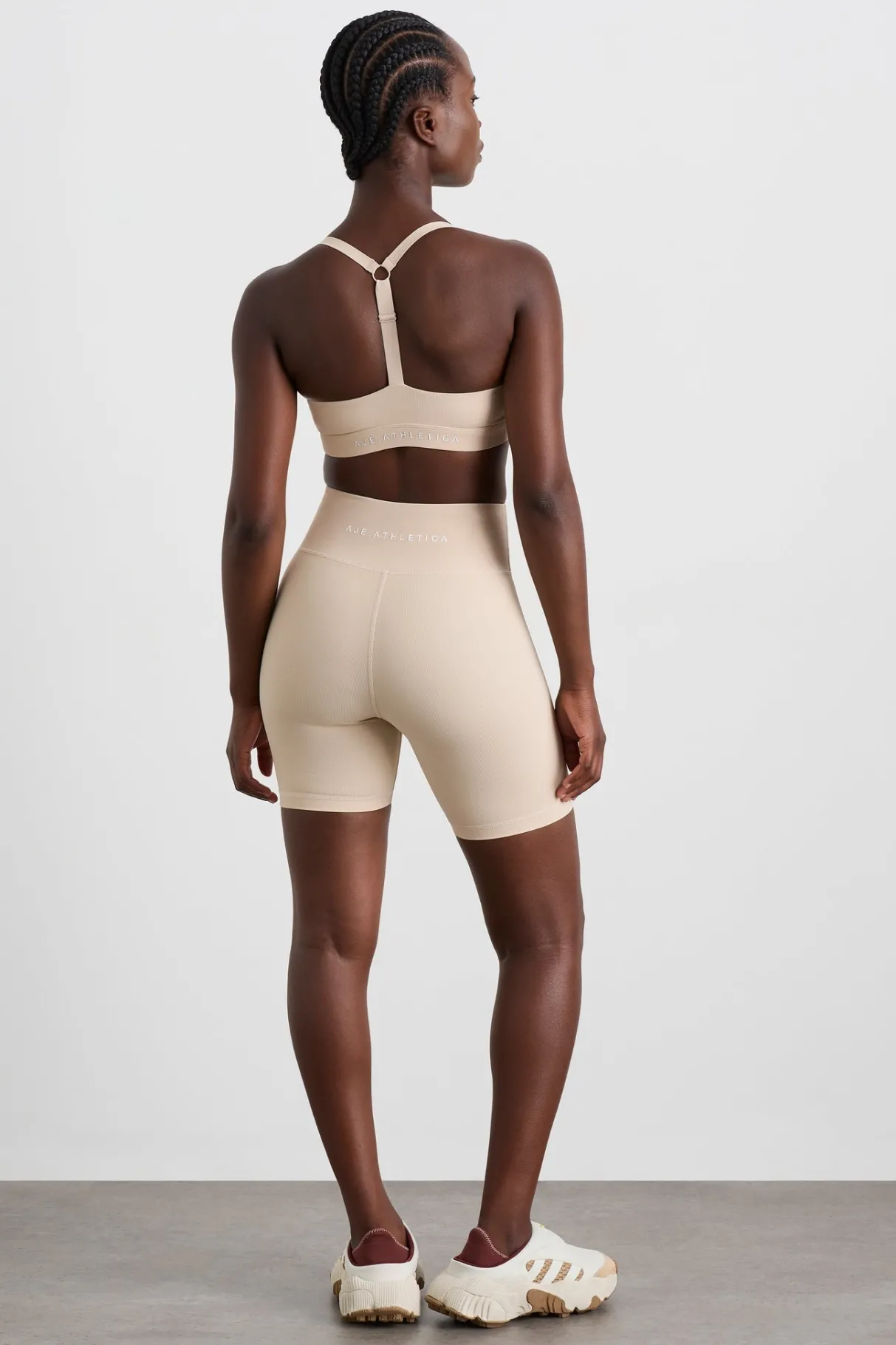 ribbed_bike_short__5.webp Flash Sale Aje ATHLETICA Ribbed Bike Short 601 Latte Beige