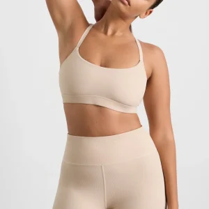 Flash Sale Aje ATHLETICA Ribbed Bike Short 601 Latte Beige