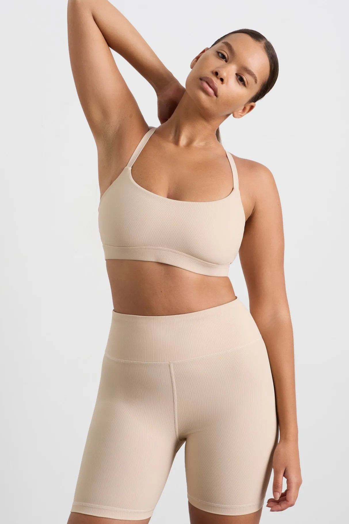ribbed_bike_short__9.webp Flash Sale Aje ATHLETICA Ribbed Bike Short 601 Latte Beige