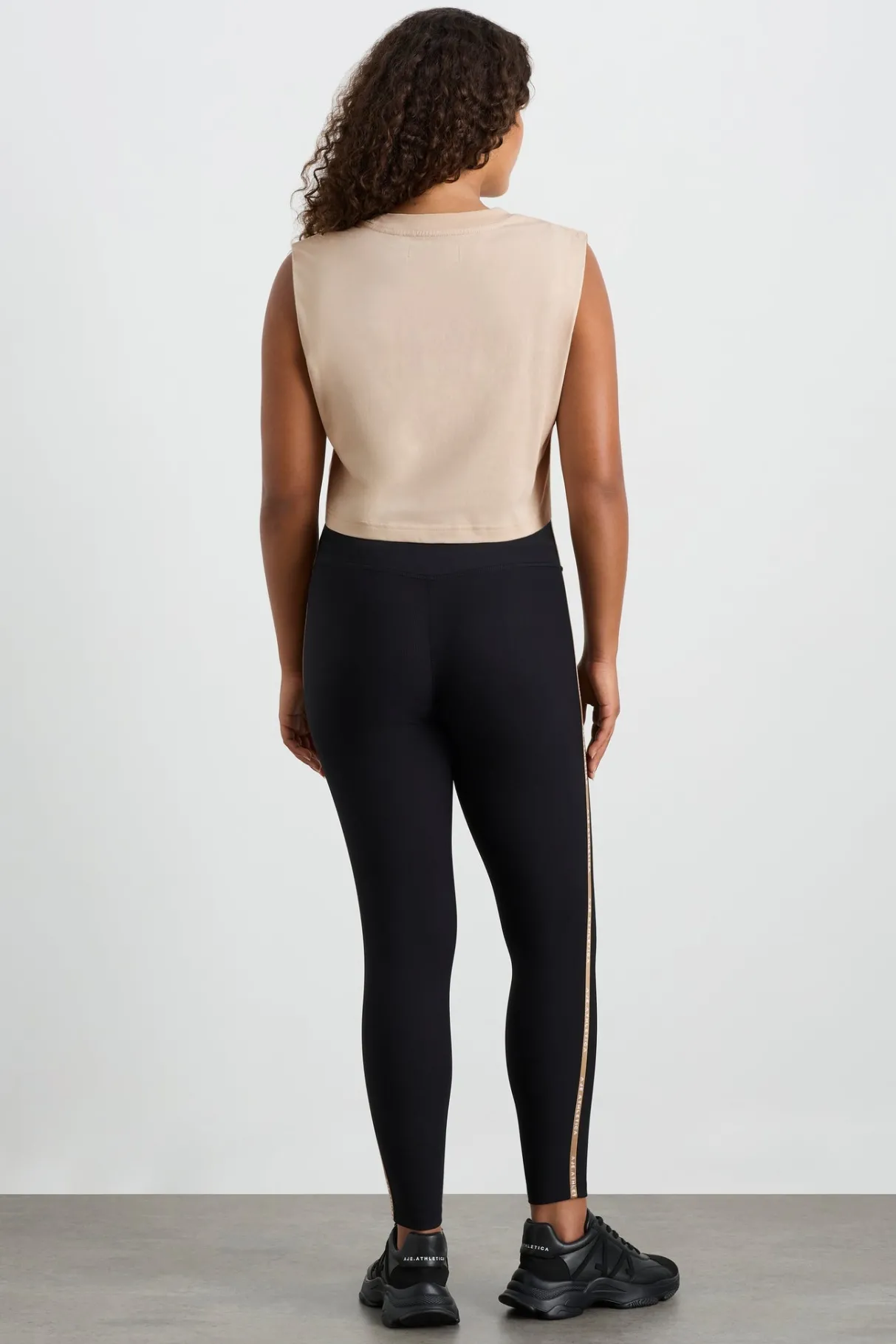 ribbed_logo_ankle_length_legging__8.webp Best Sale Aje ATHLETICA Ribbed Logo Ankle Length Legging 203 Black/Natural Tan