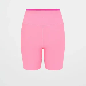 Sale Aje ATHLETICA Ribbed Mid Length Bike Short 601 Deep Blush