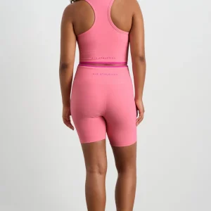 Sale Aje ATHLETICA Ribbed Mid Length Bike Short 601 Deep Blush