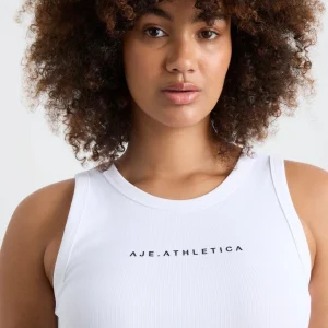 Best Sale Aje ATHLETICA Ribbed Racer Singlet 810 White