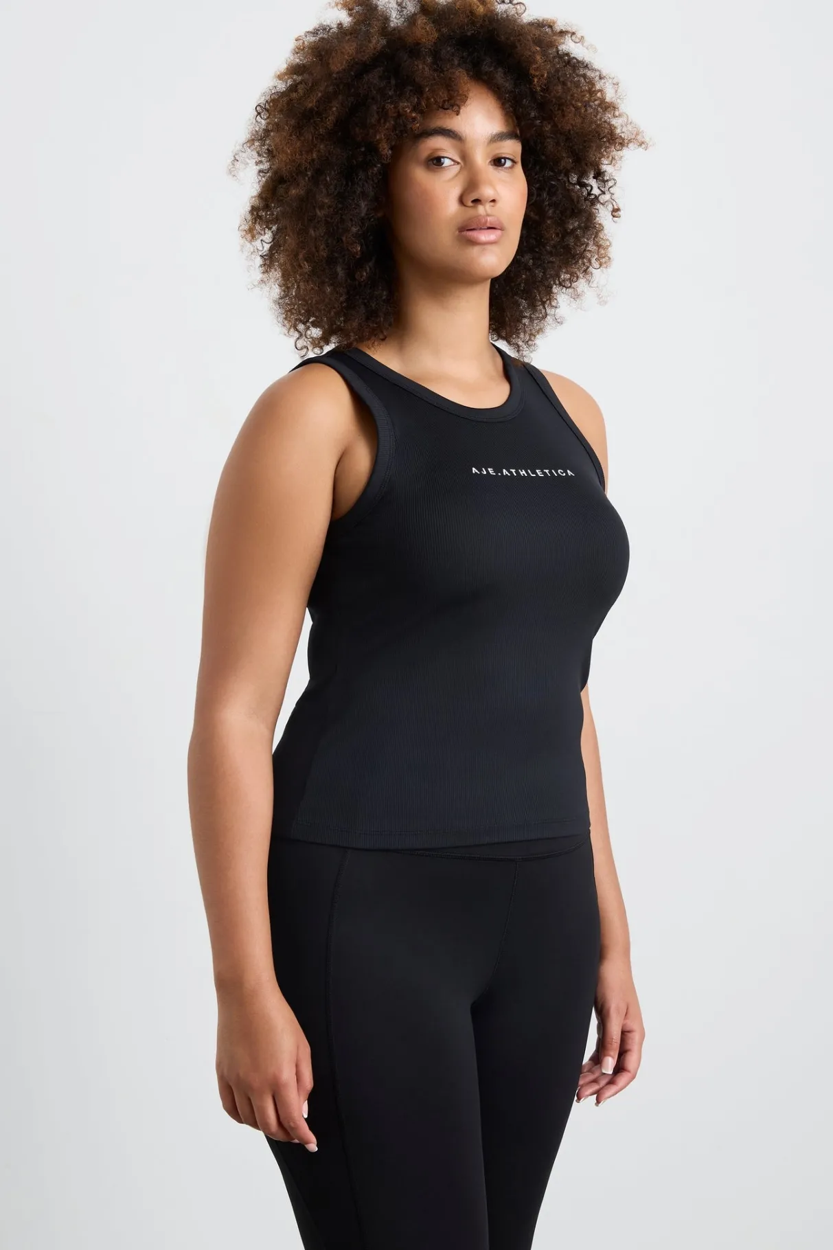 ribbed_racer_singlet__5-1.webp Hot Aje ATHLETICA Ribbed Racer Singlet 810 Black