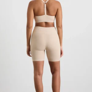 New Aje ATHLETICA Ribbed Sports Bra 376 Latte Beige