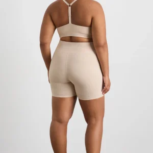 New Aje ATHLETICA Ribbed Sports Bra 376 Latte Beige