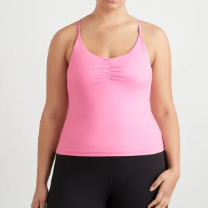 Sale Aje ATHLETICA Ruched Active Tank 349 Candy Pink