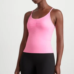 Sale Aje ATHLETICA Ruched Active Tank 349 Candy Pink