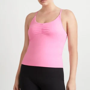 Sale Aje ATHLETICA Ruched Active Tank 349 Candy Pink
