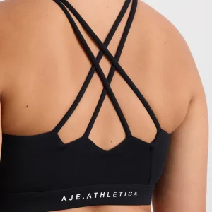 Store Aje ATHLETICA Ruched Crossback Bra 353 Black