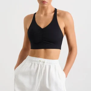 Store Aje ATHLETICA Ruched Crossback Bra 353 Black