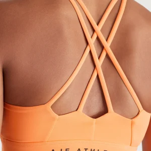 Clearance Aje ATHLETICA Ruched Crossback Bra 353 Soft Apricot