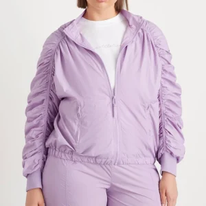 Best Aje ATHLETICA Ruched Hood Spray Jacket 736 Lavender