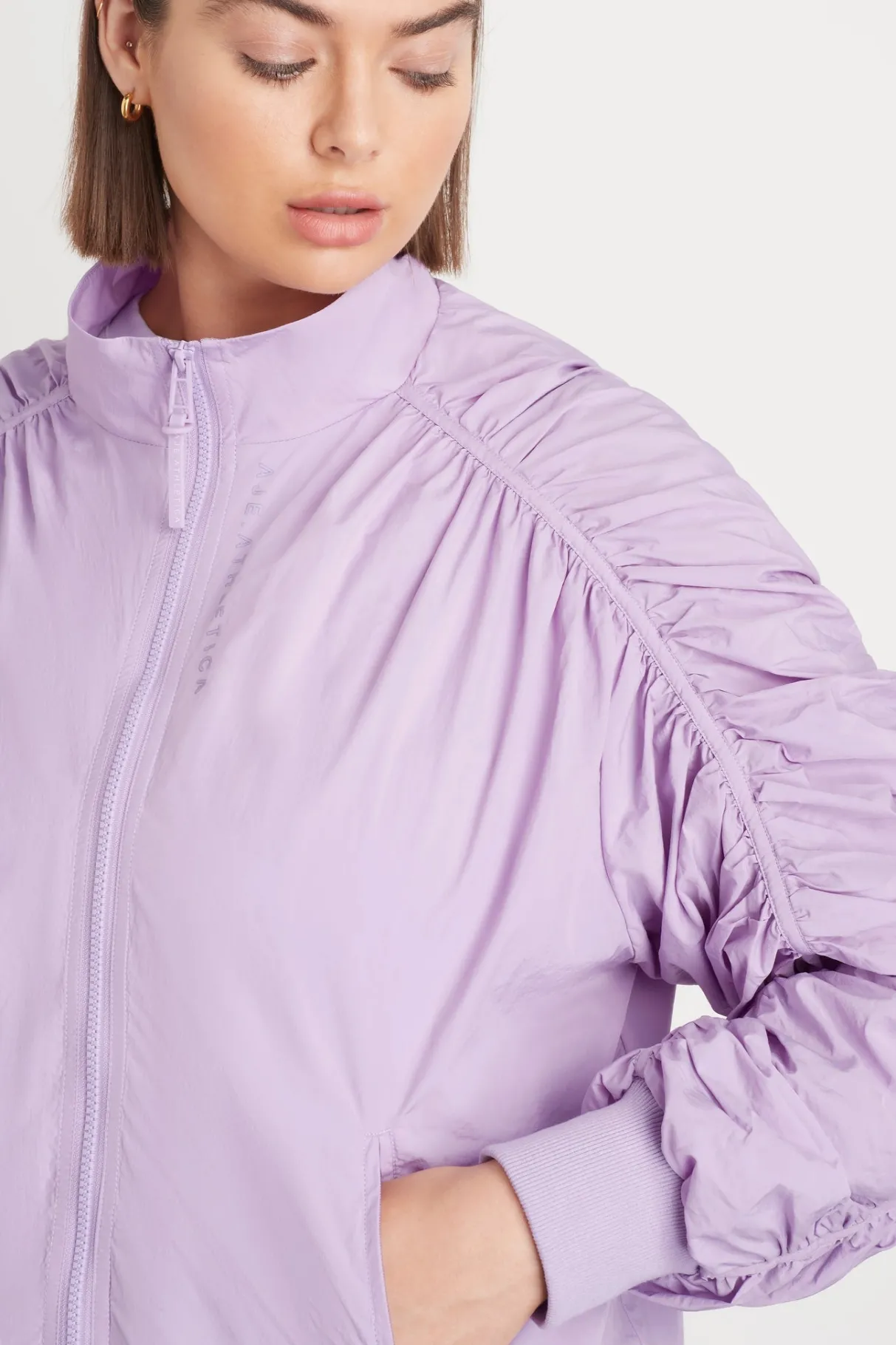 ruched_hood_spray_jacket__13.webp Best Aje ATHLETICA Ruched Hood Spray Jacket 736 Lavender