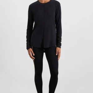 Sale Aje ATHLETICA Ruched Long Sleeve Top 153 Black