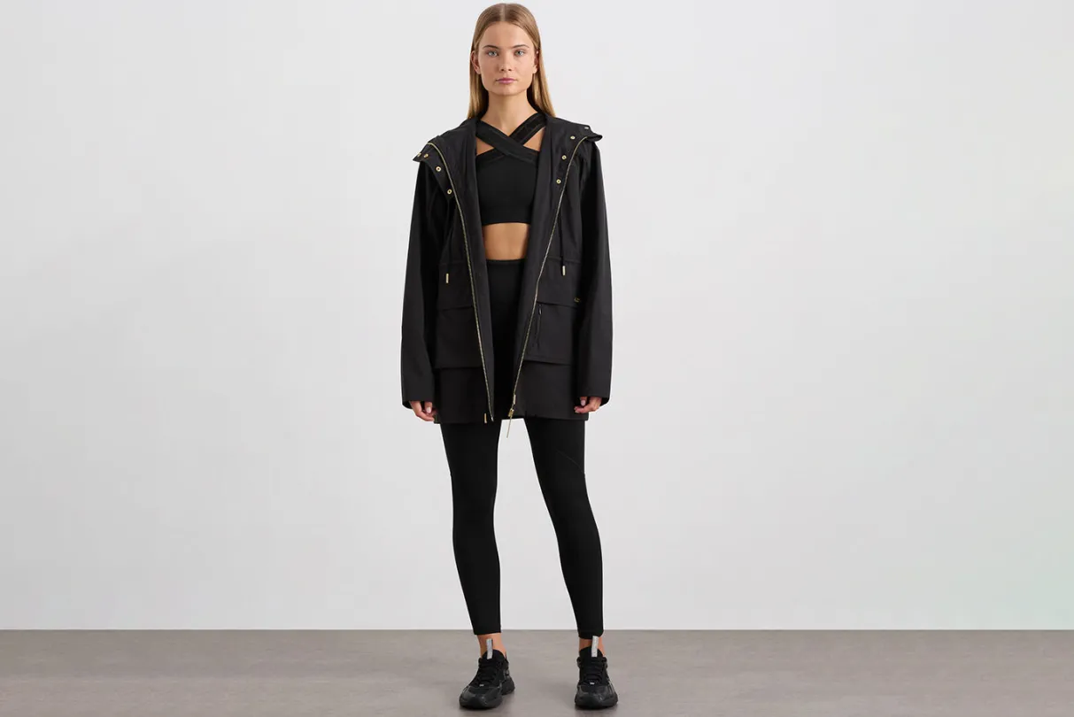 ruched_longline_parka__16.webp New Aje ATHLETICA Ruched Longline Parka 767 Black