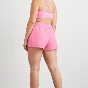 Best Sale Aje ATHLETICA Ruched Plunge Bra 352 Candy Pink