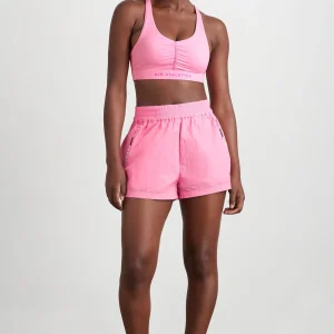 Best Sale Aje ATHLETICA Ruched Plunge Bra 352 Candy Pink