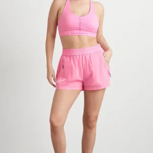 Best Sale Aje ATHLETICA Ruched Plunge Bra 352 Candy Pink