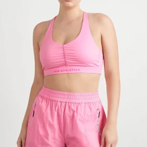 Best Sale Aje ATHLETICA Ruched Plunge Bra 352 Candy Pink