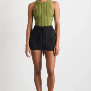 Hot Aje ATHLETICA Ruched Running Short 602 Black