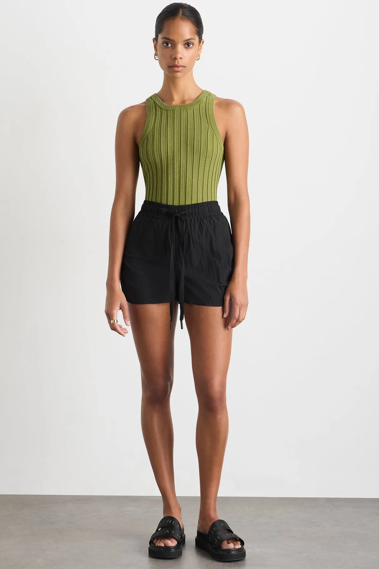 ruched_running_short__0-1.webp Hot Aje ATHLETICA Ruched Running Short 602 Black