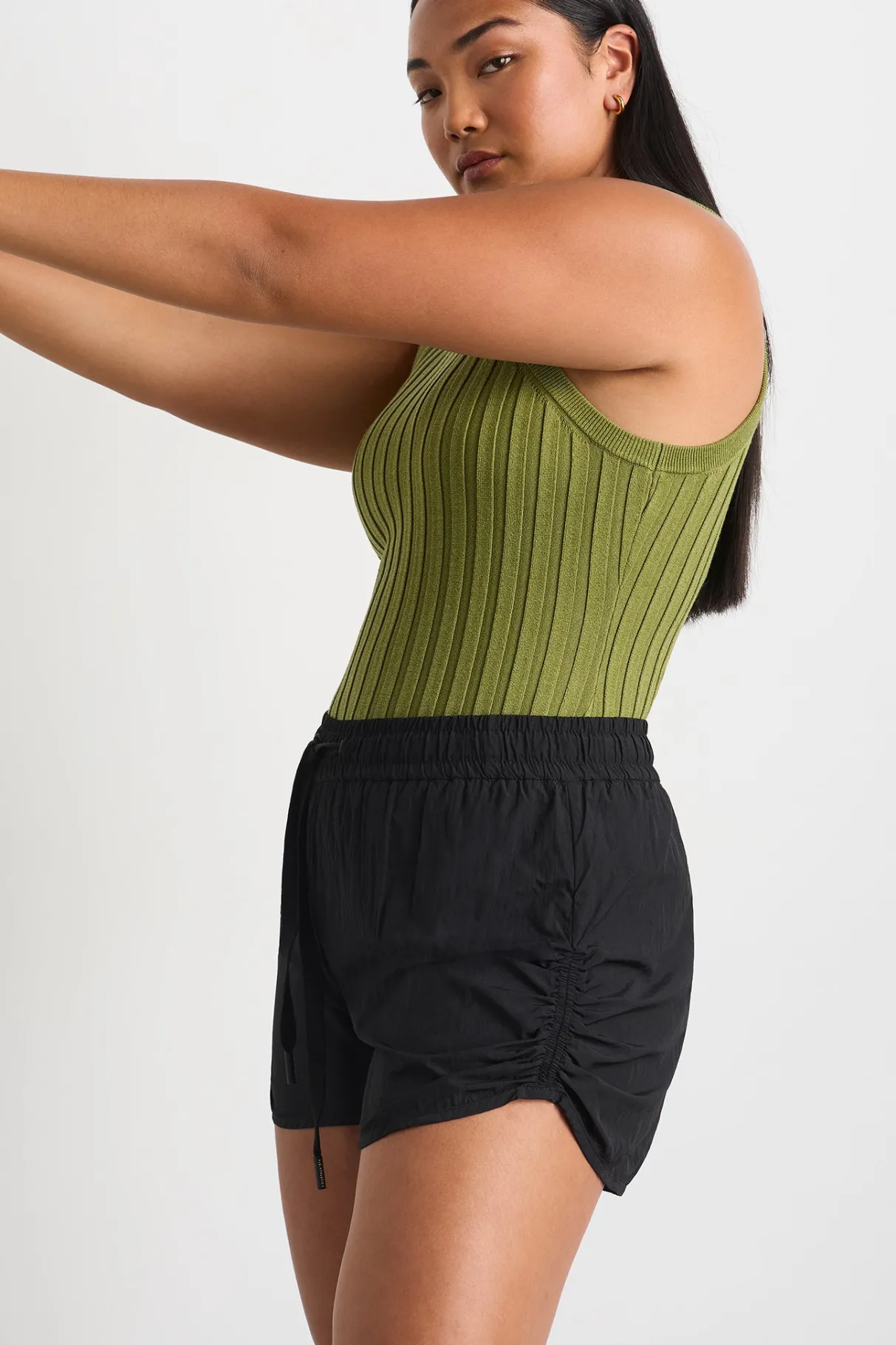 ruched_running_short__10-1.webp Hot Aje ATHLETICA Ruched Running Short 602 Black