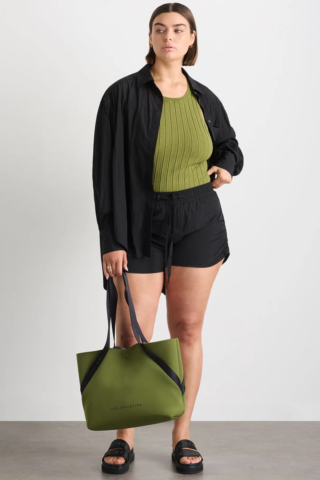 ruched_running_short__16-1.webp Hot Aje ATHLETICA Ruched Running Short 602 Black