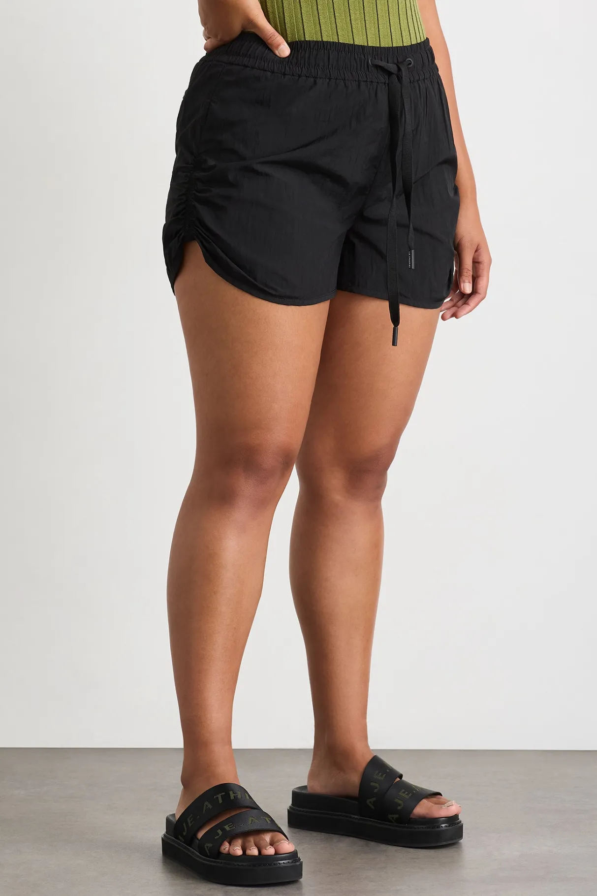 ruched_running_short__8-1.webp Hot Aje ATHLETICA Ruched Running Short 602 Black