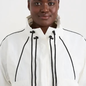 Discount Aje ATHLETICA Ruched Spray Jacket 716 White