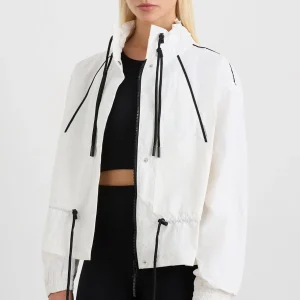 Discount Aje ATHLETICA Ruched Spray Jacket 716 White