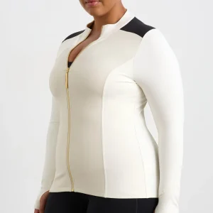 Flash Sale Aje ATHLETICA Run Panel Jacket 709 Moonstone Grey / Ecru / Black