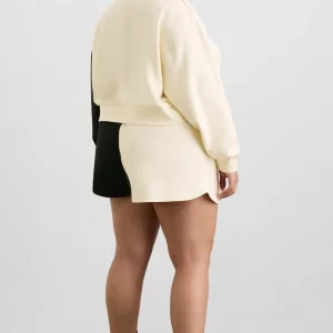 Hot Aje ATHLETICA Scrunch Terry Shorts 613 Limestone Beige Black
