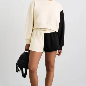 Hot Aje ATHLETICA Scrunch Terry Shorts 613 Limestone Beige Black