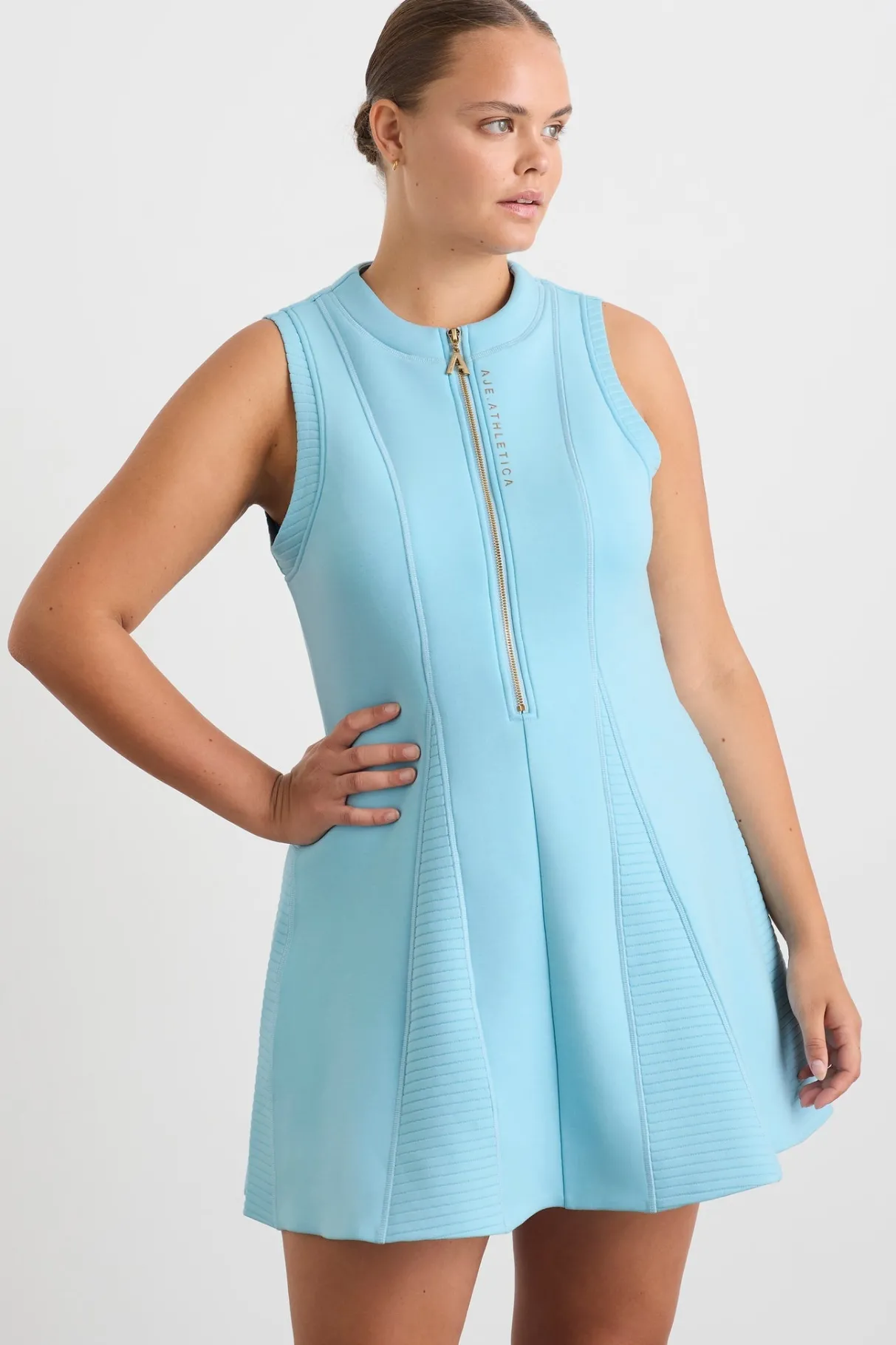 scuba_mini_dress__11.webp Best Sale Aje ATHLETICA Scuba Mini Dress 802 Ice Blue